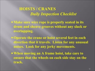 Overhead Crane Safety Course | PPT