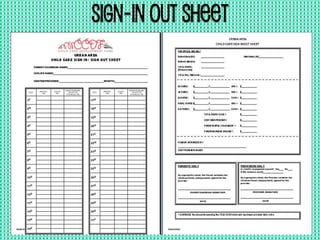Sign-In Out Sheet
 