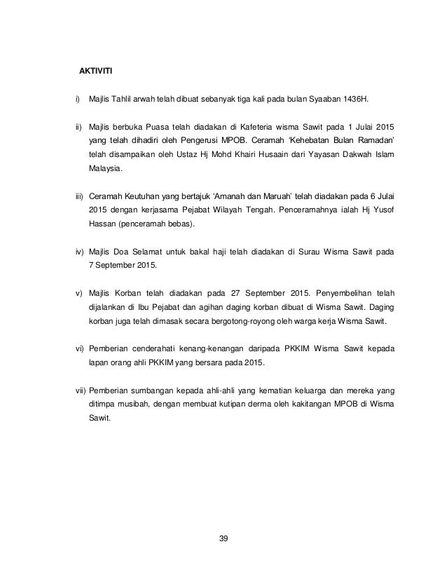 Mpob Surat Untuk Ubahkan Lesen
