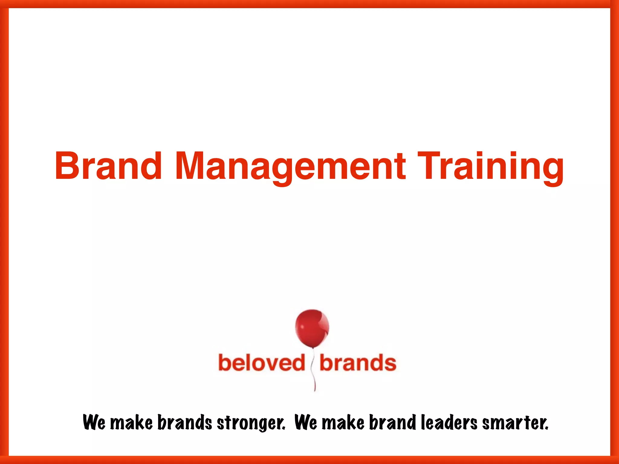 Brand Planning process PPT