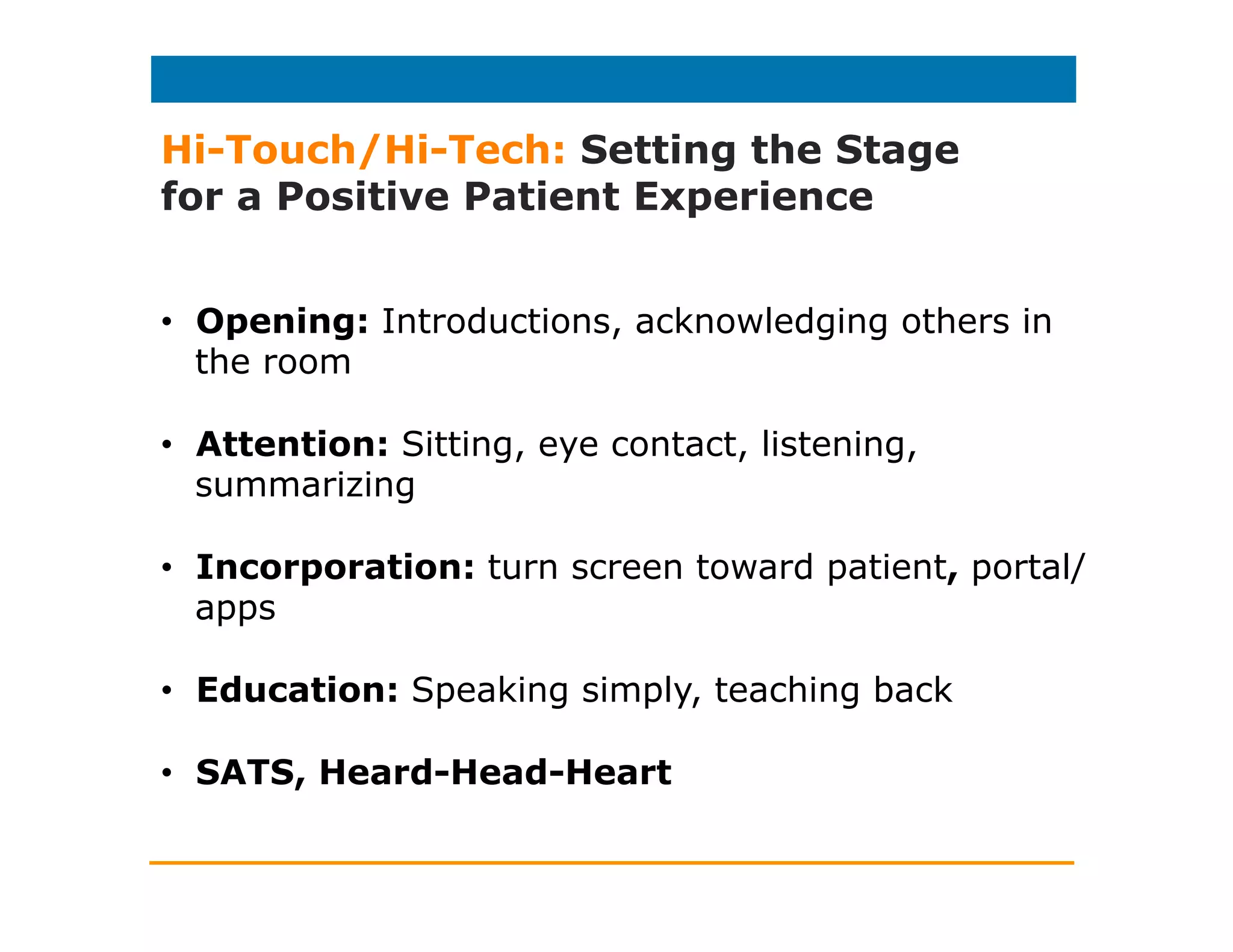 HIT and the Patient Experience
Patient-facing HIT addresses all of these concerns,
and more.
(Except...)
 