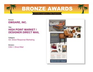BRONZE AWARDS
Entrant:
POWELL & PARTNERS
Title:
NAPA FILTERS BIG SALES
EVENT MAILER
Category:
C6: Direct Response Marketin...