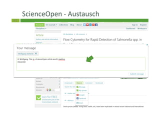43
ScienceOpen - Austausch
 