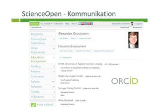 52
ScienceOpen - Kommunikation
 