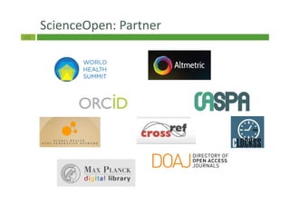 66
ScienceOpen: Partner
 