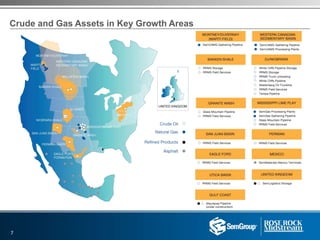 Crude and Gas Assets in Key Growth Areas
7
 