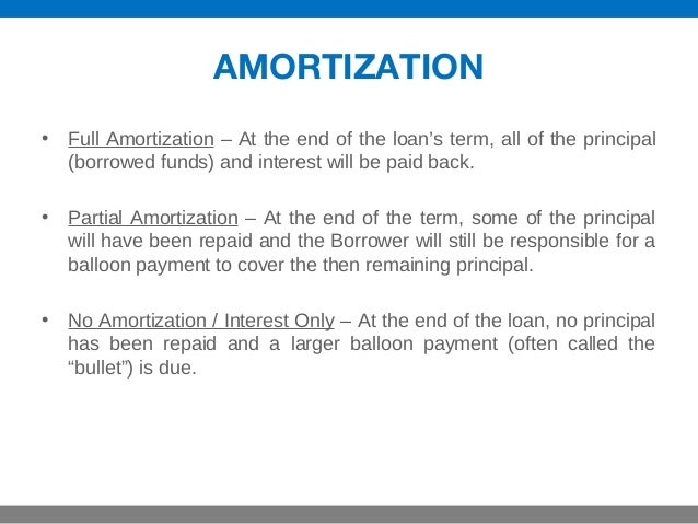 balloon payment amortization