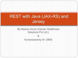 RESTful application with JAX-RS and how to expose and test them | PPTX