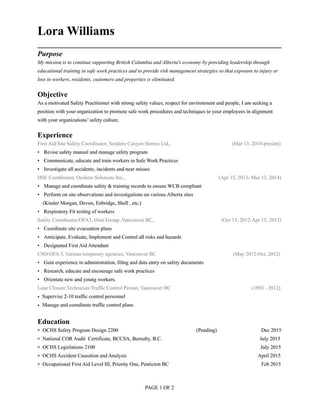 2015 resume 39 no referrence 39 s - 2015 Resume No Referrence S Numbers Or Addresses 1 638 