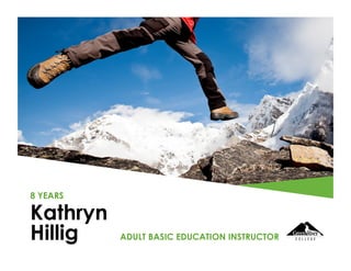 Kathryn
Hillig
8 YEARS
ADULT BASIC EDUCATION INSTRUCTOR
 