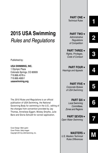 2015 rulebook swimming