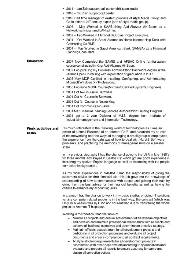 team leader cv