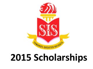 2015 Scholarships
 