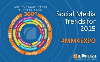 Social Media
Trends for
2015
#MM4EXPO
 