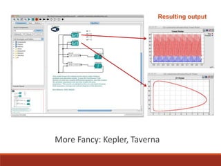 Resulting output
More Fancy: Kepler, Taverna
 