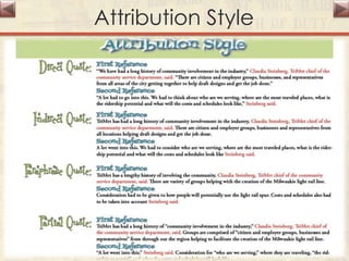 Attribution Style
 