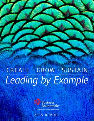 Leading by Example
CREATE 1 GROW 1 SUSTAIN
2 0 15 R E P O R T
 