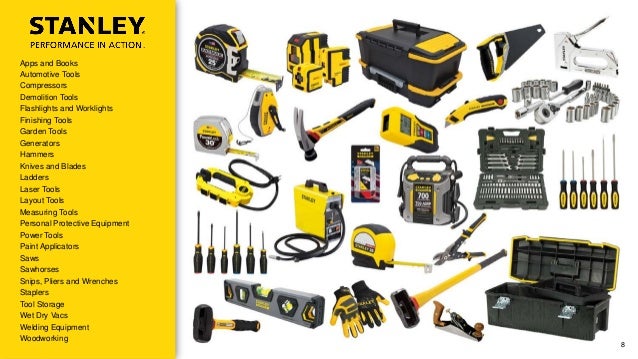 stanley black and decker company brochure stanley tool works
