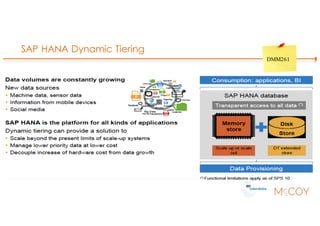 SAP HANA Dynamic Tiering
DMM261
 