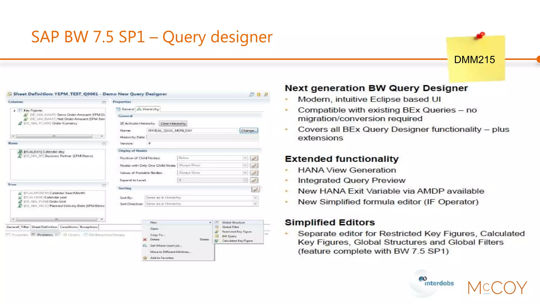 SAP HANA Dynamic Tiering
DMM261
 
