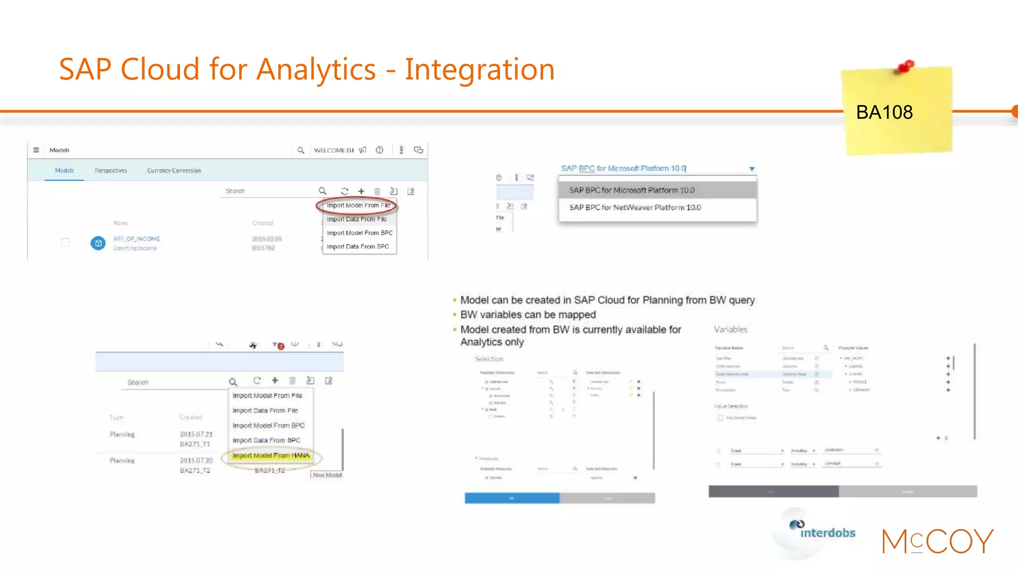 SAP BusinessObjects 4.2
BA216
 