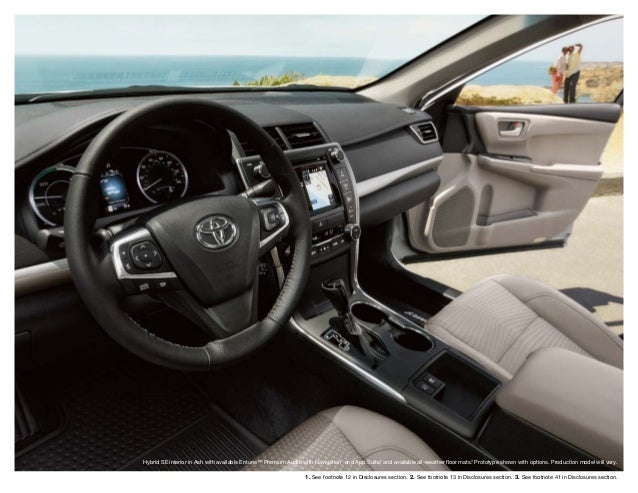 2015 Toyota Camry Brochure Vehicle Details Specifications