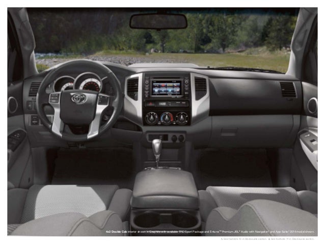 2015 Toyota Tacoma Brochure Vehicle Details Specifications