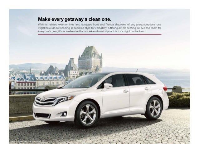 2015 Toyota Venza Brochure Vehicle Details Specifications Los Angeles 