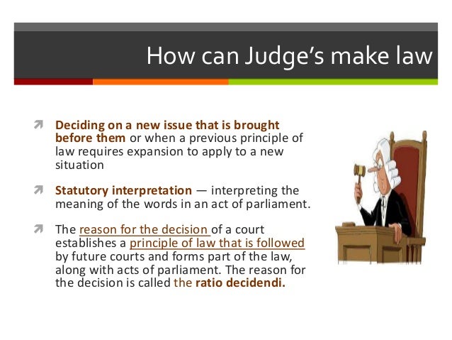 do judges make law essay