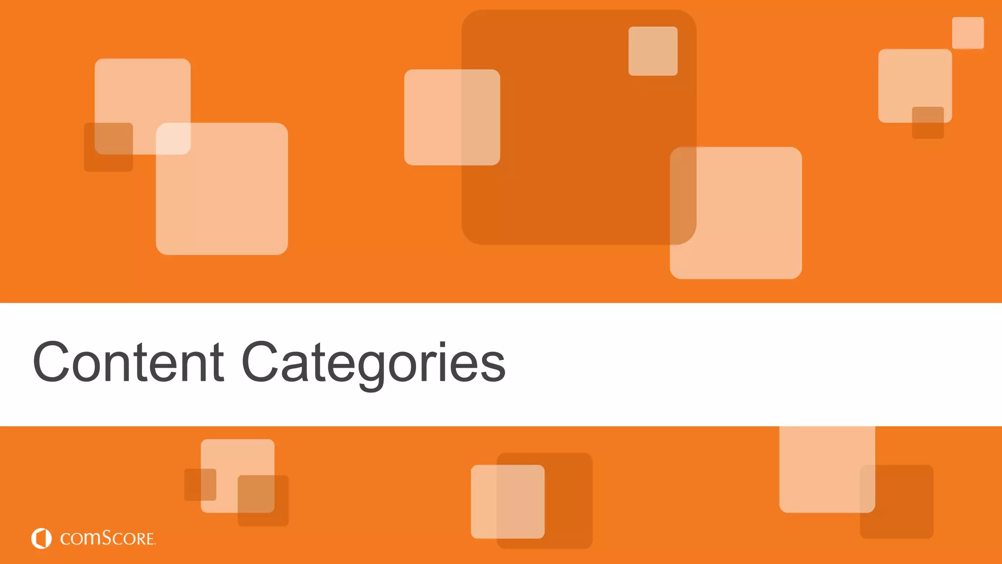 © comScore, Inc. Proprietary.© comScore, Inc. Proprietary. 36
Content Categories
 