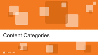 © comScore, Inc. Proprietary.© comScore, Inc. Proprietary. 36
Content Categories
 