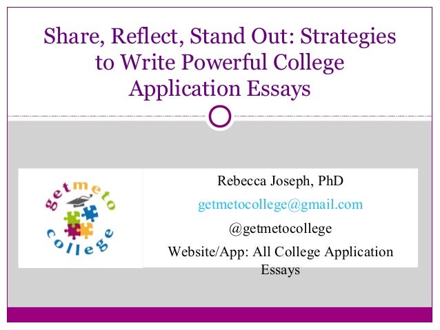 how to write a college essay that stands out