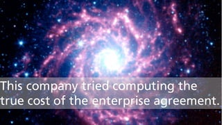 ©2015 AKAMAI | FASTER FORWARDTM
This company tried computing the
true cost of the enterprise agreement.
 