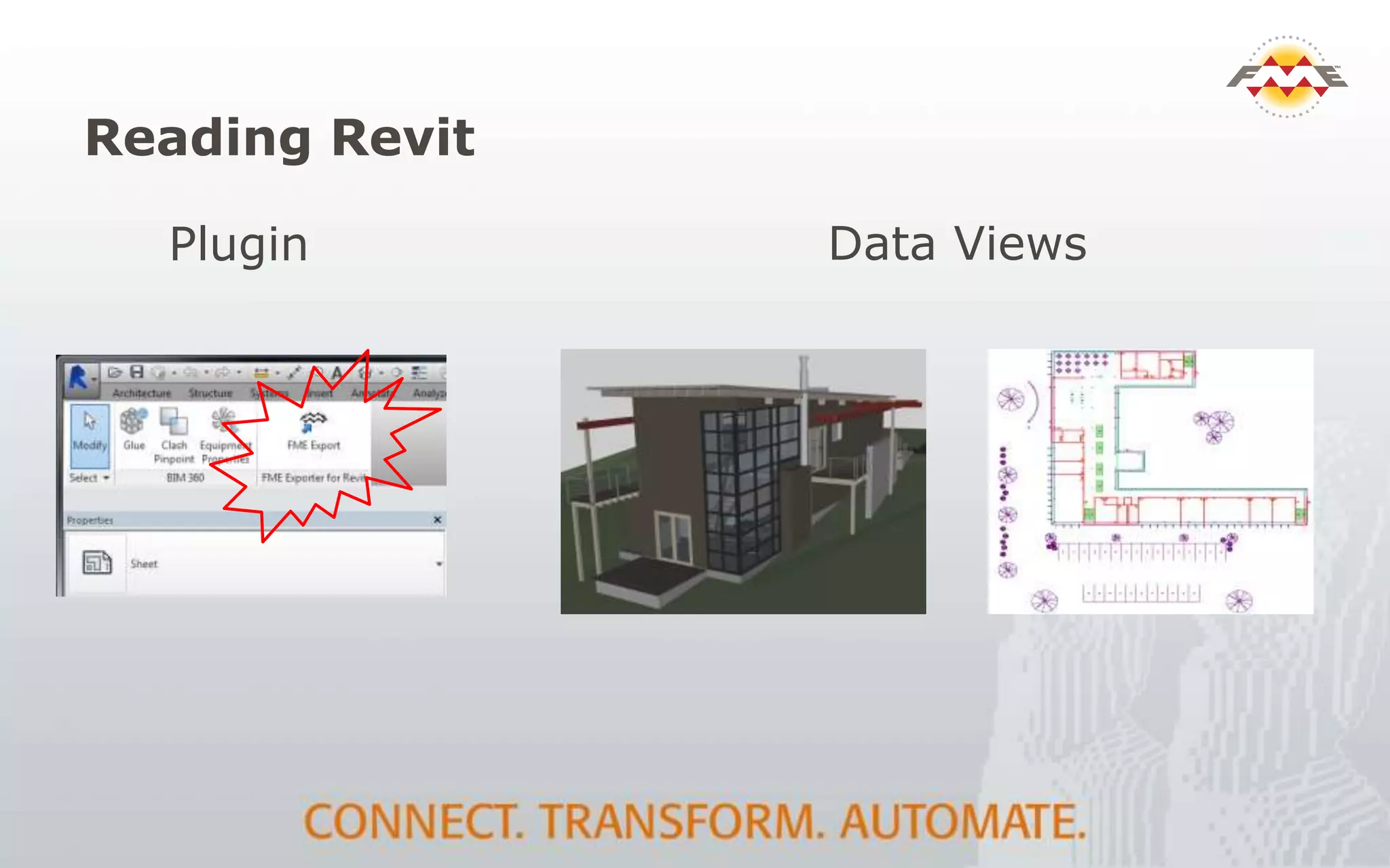 Reading Revit
Plugin Data Views
 