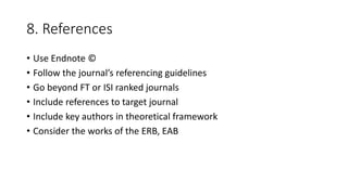 Writing for peer reviewed journals | PPTX