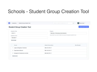 Schools - Student Group Creation Tool
 