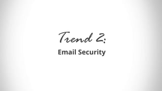 Trend 2:
Email Security
 