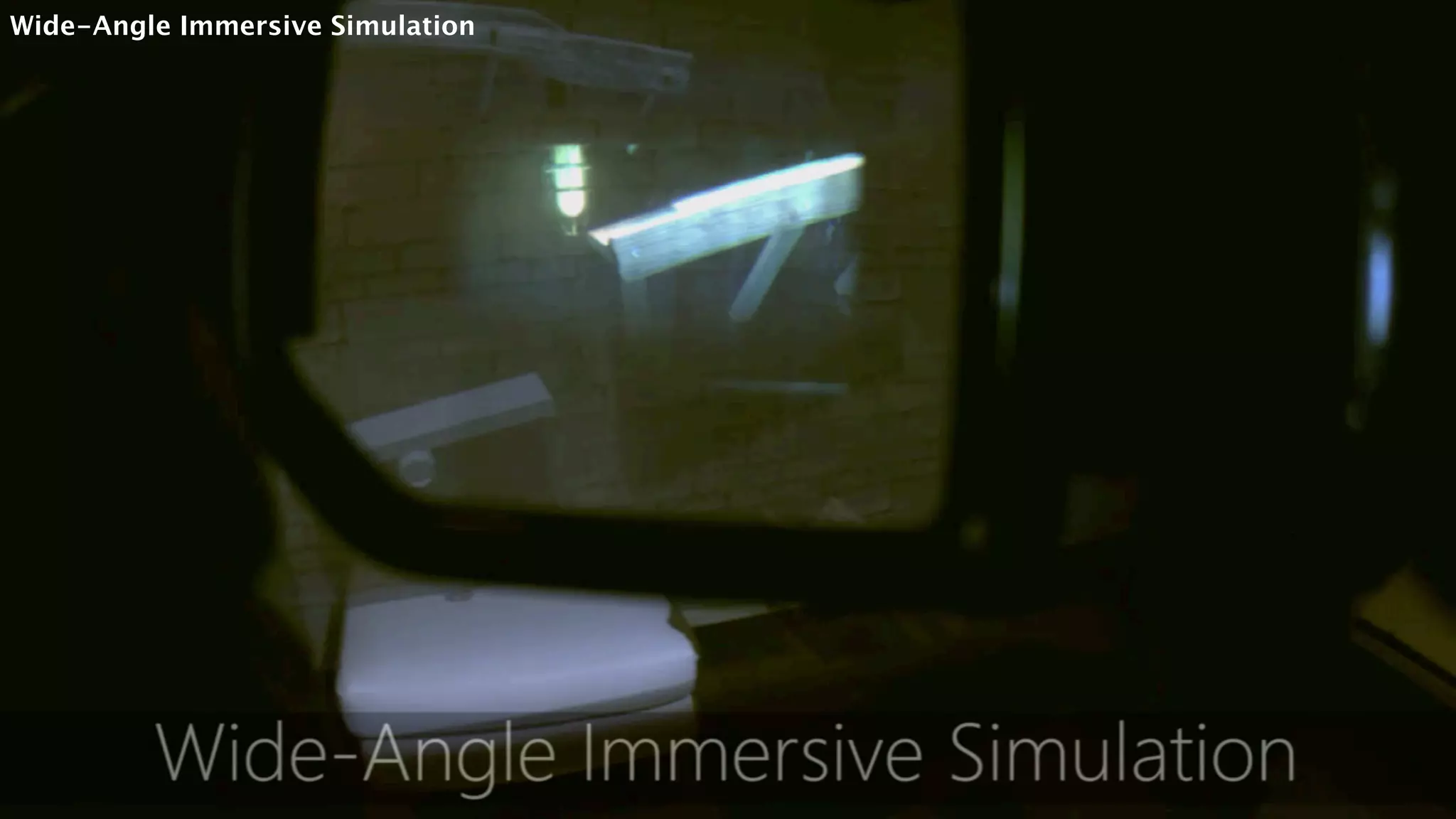 Wide-Angle Immersive Simulation
 