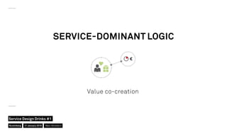 Value co-creation
SERVICE-DOMINANT LOGIC
Nuremberg
Service Design Drinks #1
21 January 2016 Marc Stickdorn
 