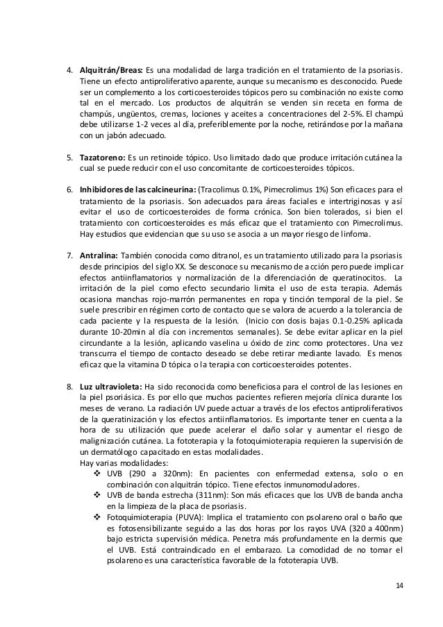 Influir sobre la psoriasis