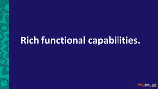 Rich functional capabilities.
 