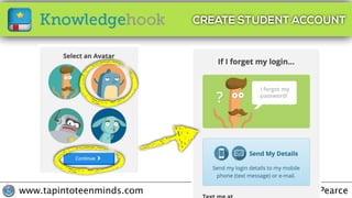 @MathletePearcewww.tapintoteenminds.com
CREATE STUDENT ACCOUNT
 