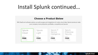 Getting started with Splunk | PPTX