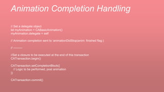 try! Swift - Advanced Graphics with Core Animation | PPTX