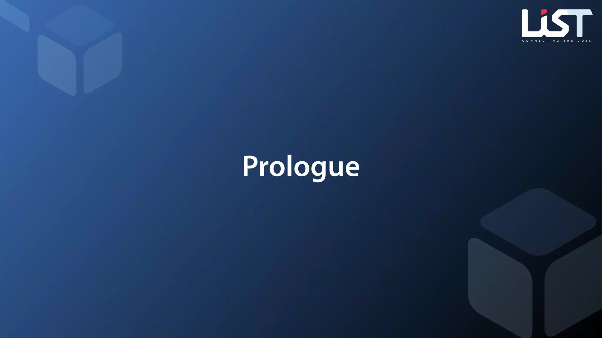 Prologue
 