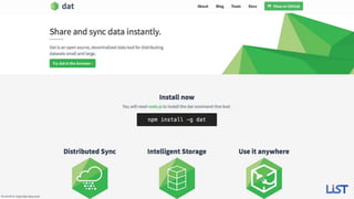 Screenshot: http://dat-data.com/
 