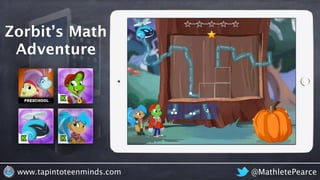 @MathletePearcewww.tapintoteenminds.com
Zorbit’s Math
Adventure
 