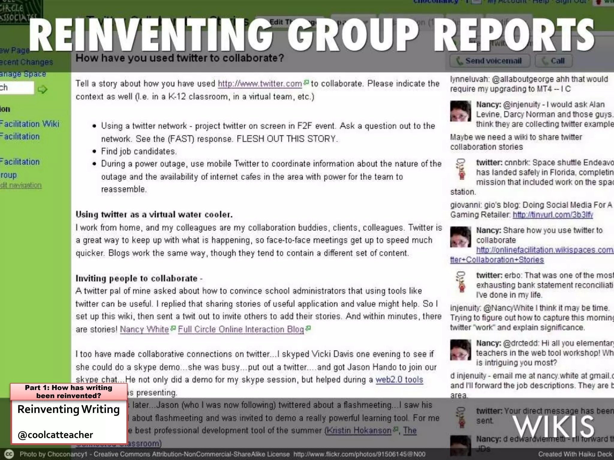 ReinventingWriting
@coolcatteacher
Part 1: How has writing
been reinvented?
 