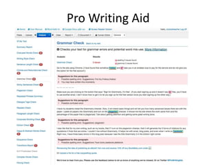 Pro Writing Aid
 