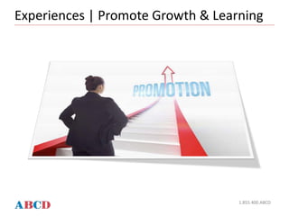 Experiences | Promote Growth & Learning
1.855.400.ABCD
 